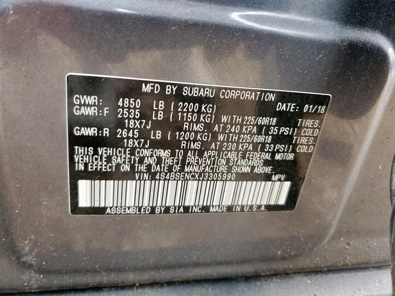 Subaru Outback 3.6r Limited Image 11